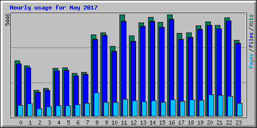 Hourly usage for May 2017