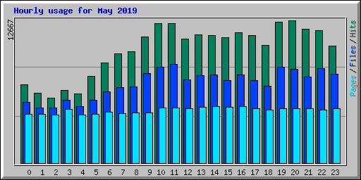 Hourly usage for May 2019