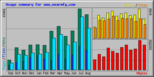Usage summary for www.nearmfg.com